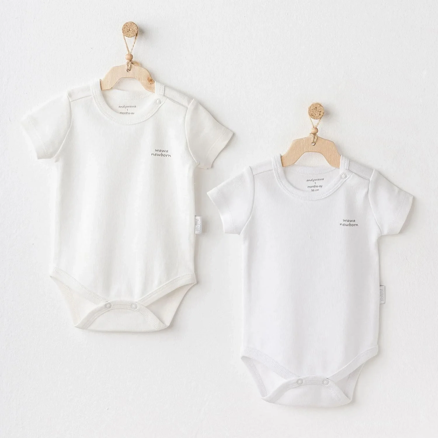 Short Sleeve 2'Li Basic Body Ekru