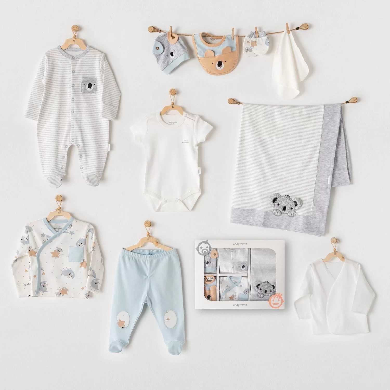 Koala 10 Piece Hospital Outlet Grey Melange