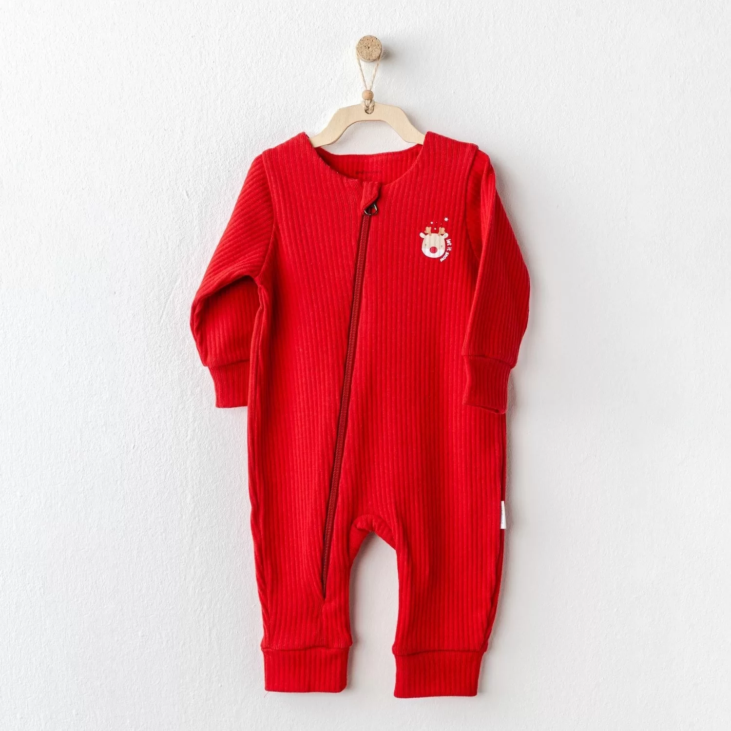 Happy Newyear Baby Coverall Red