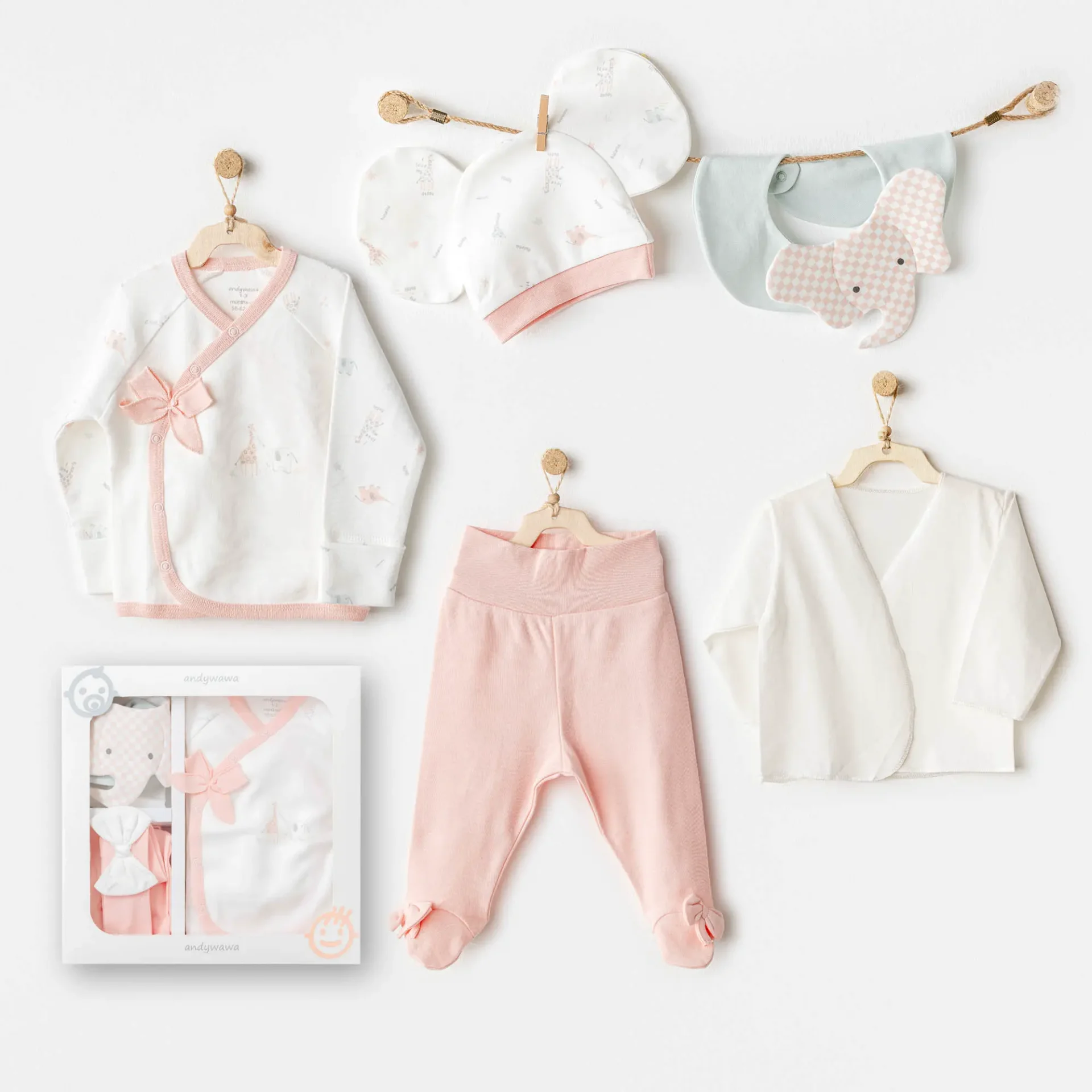 Love Family 5'Li Hastane Çıkış Seti Ekru