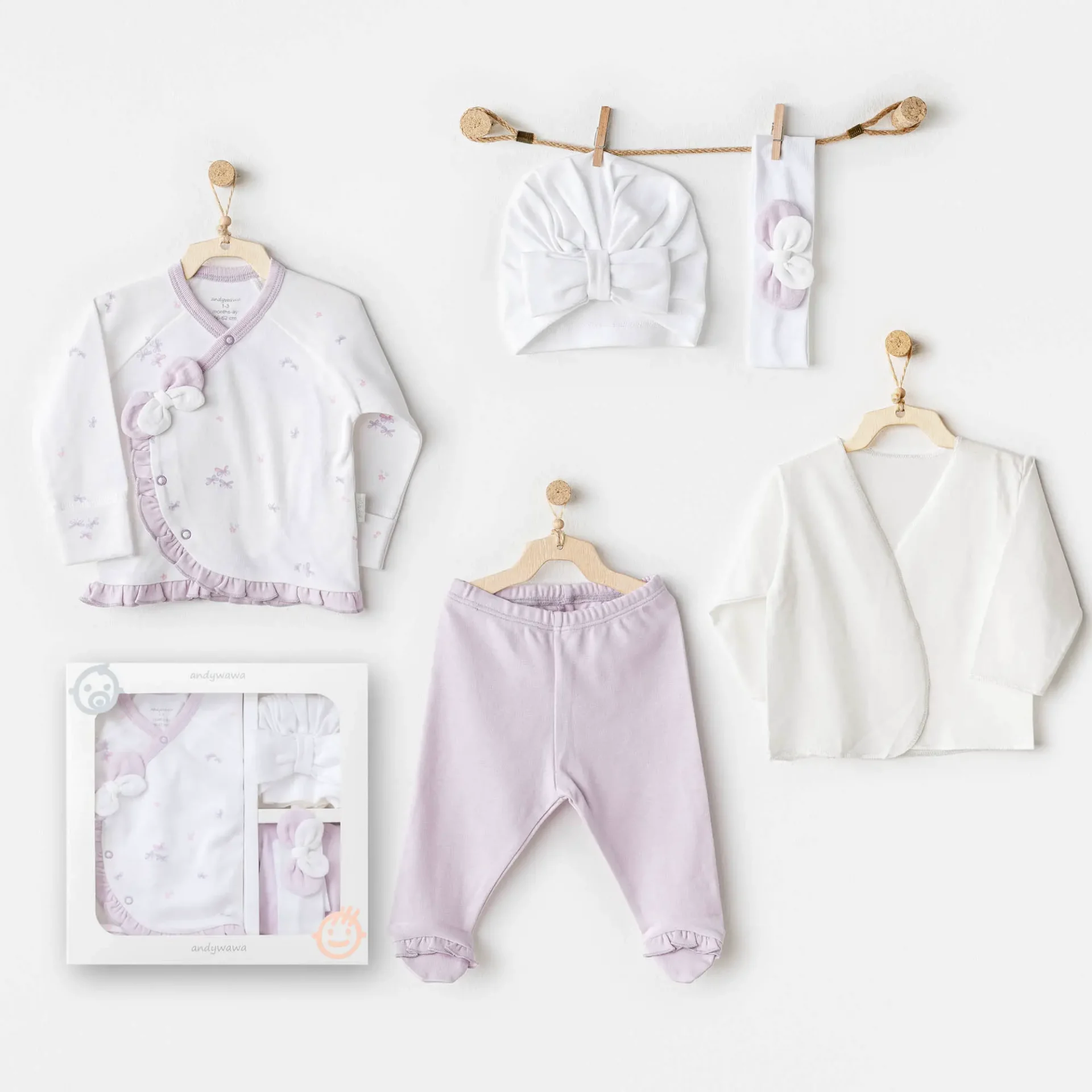 Magical Butterfly 5'Li Hastane Çıkış Seti White