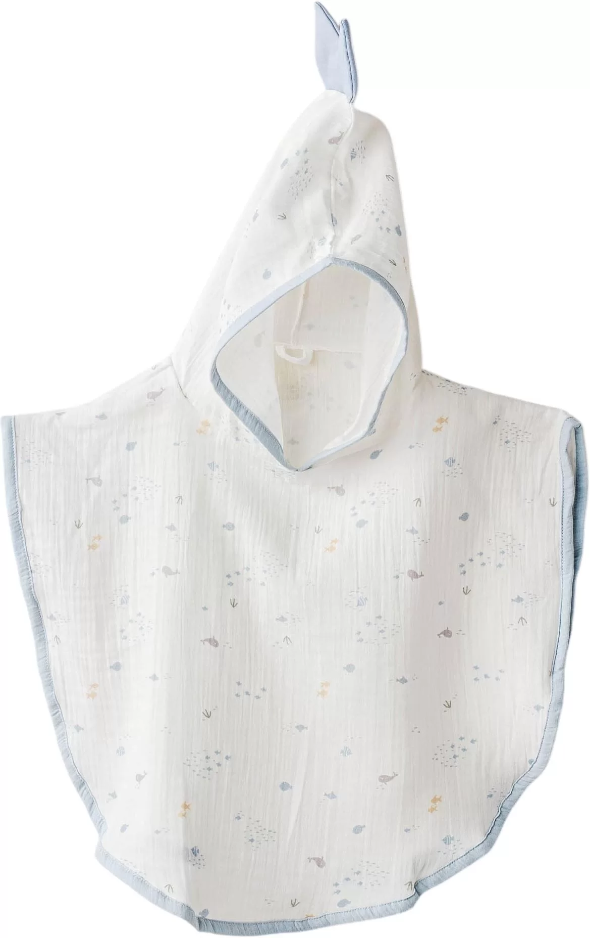 Andywawa Ac25612 Ocean Is My Happy Place Muslin Pancho White