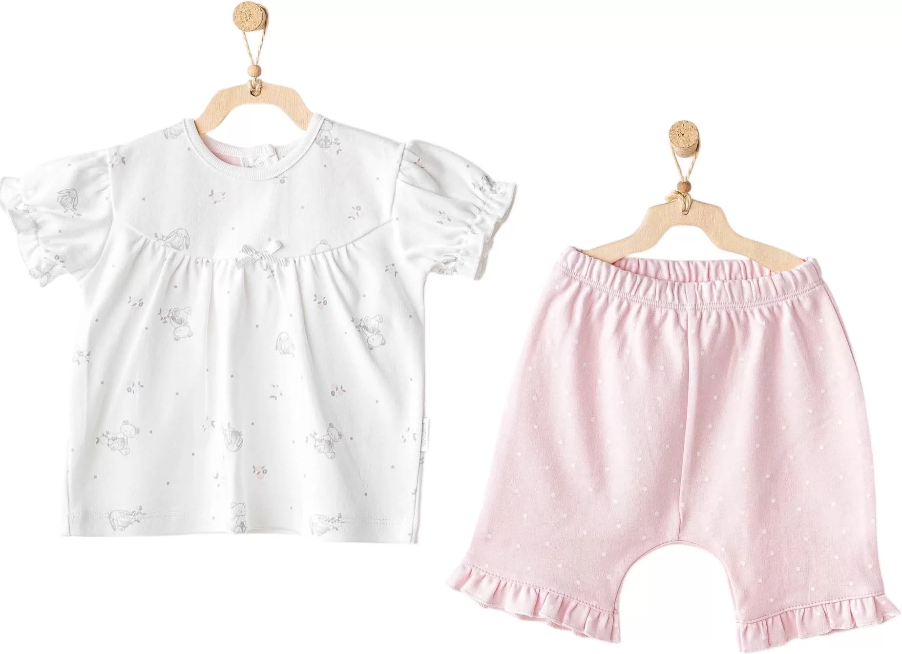 Cuddly Bunny Bear 2 Baby Suit Pink