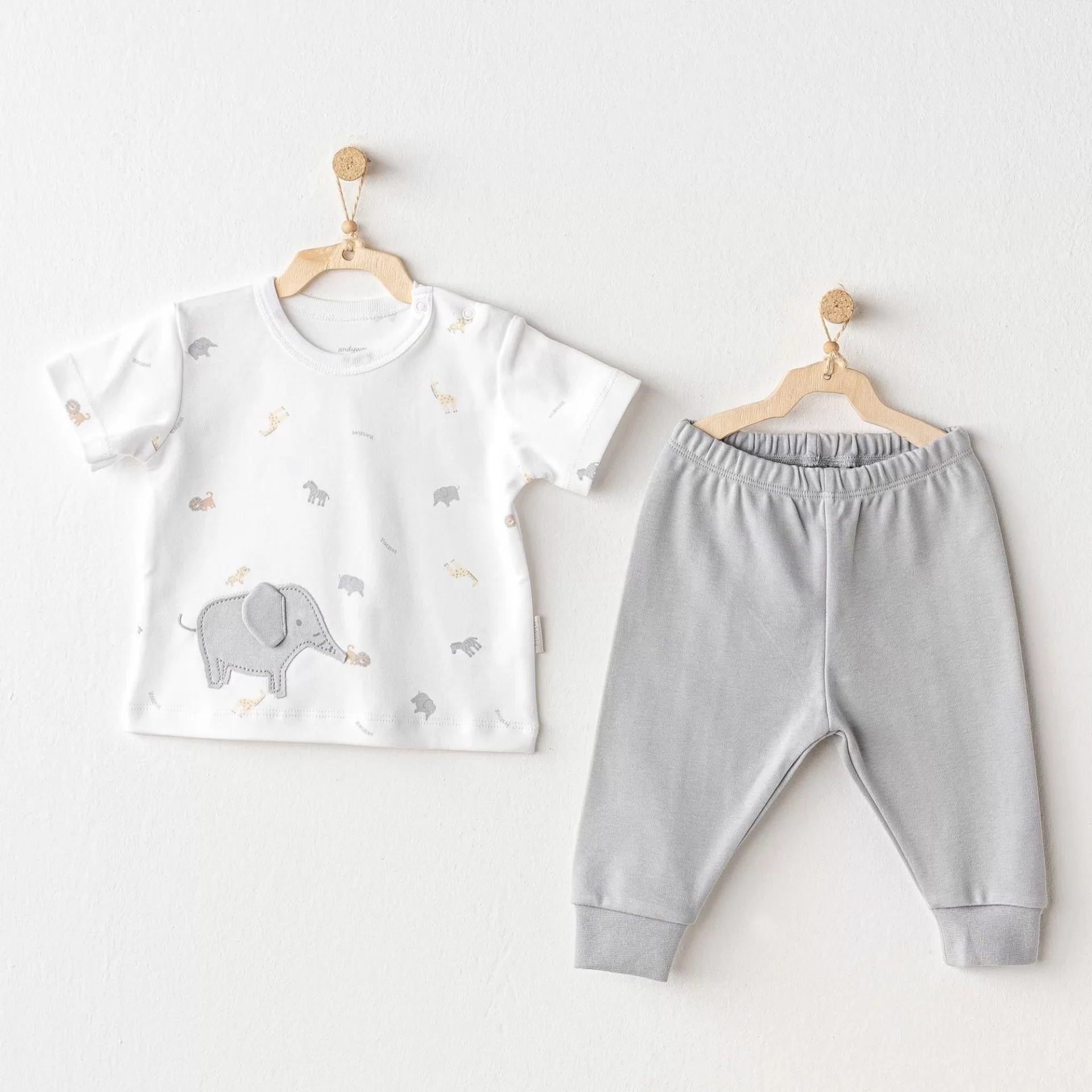 Andywawa Ac25809 Little King 2 Sets Grey