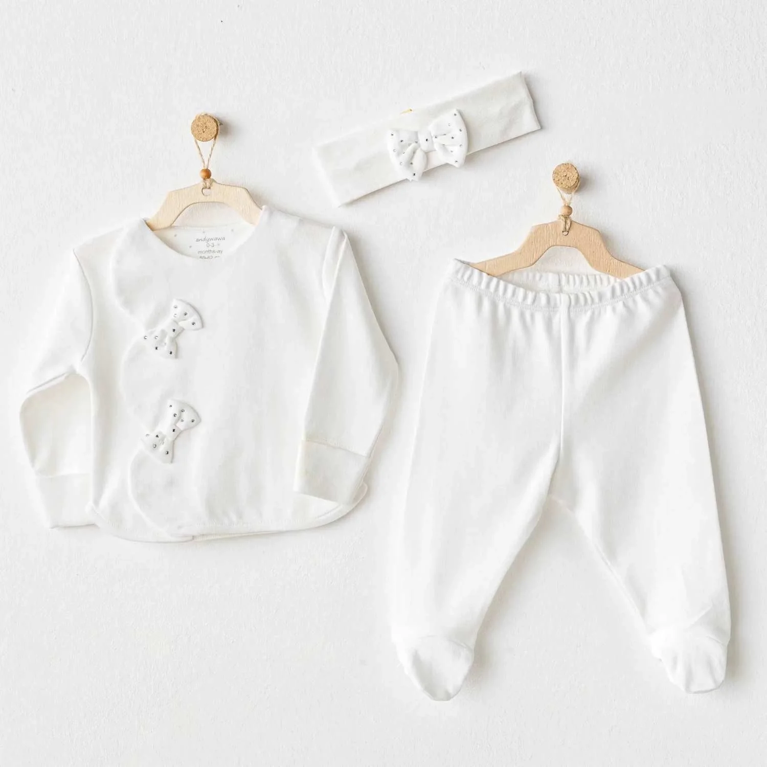 Chic Girl 3 Baby Warmer Suit Ekru