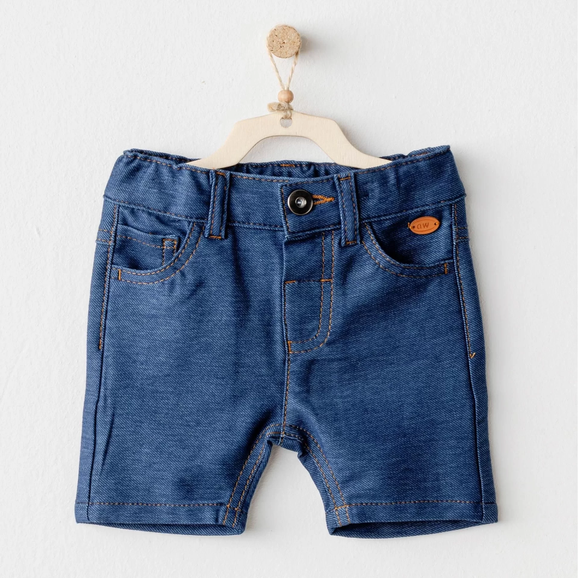Andywawa Ac25939 Casual Bebek Şort İndigo