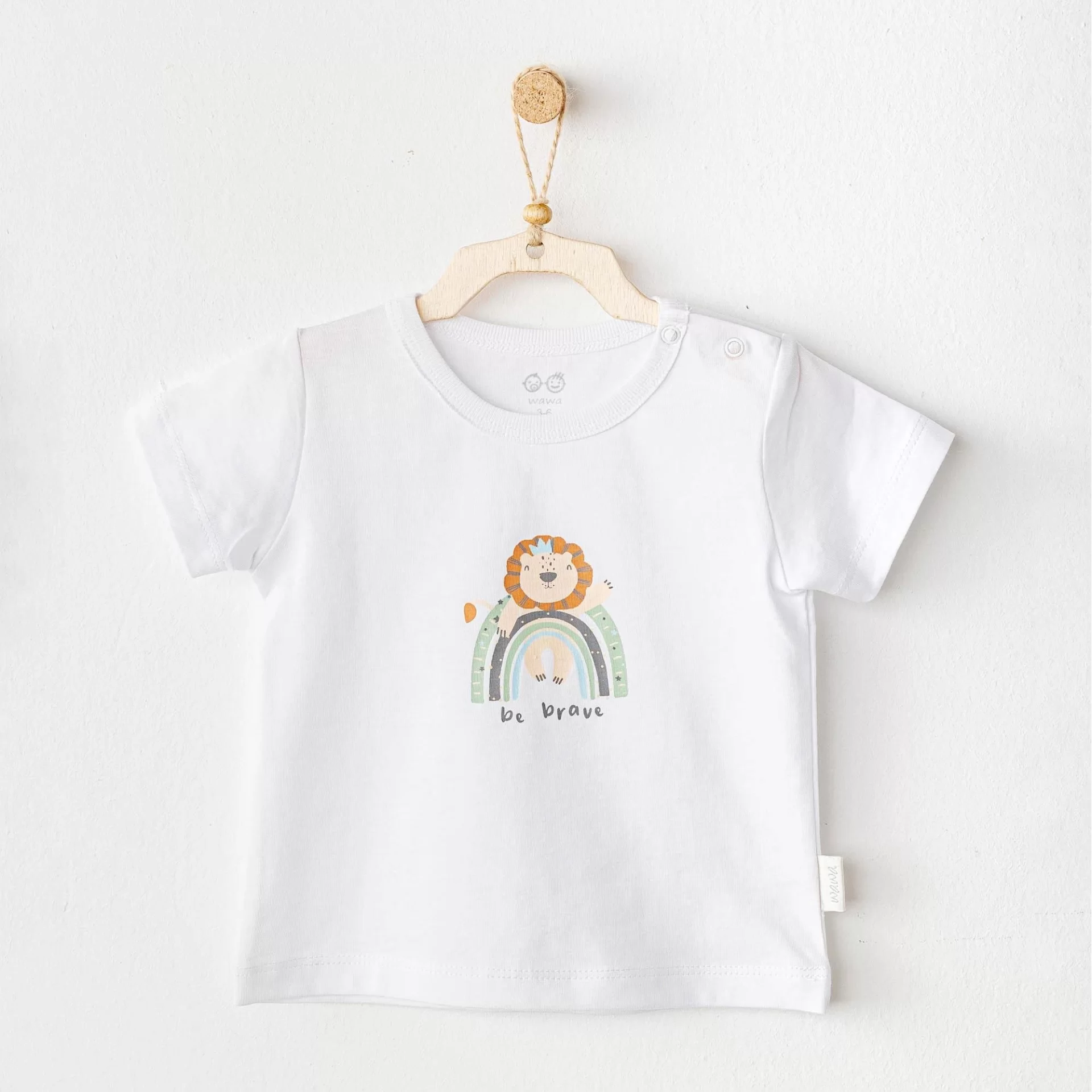 Andywawa Ac25977 Casual Baby T-shirt White