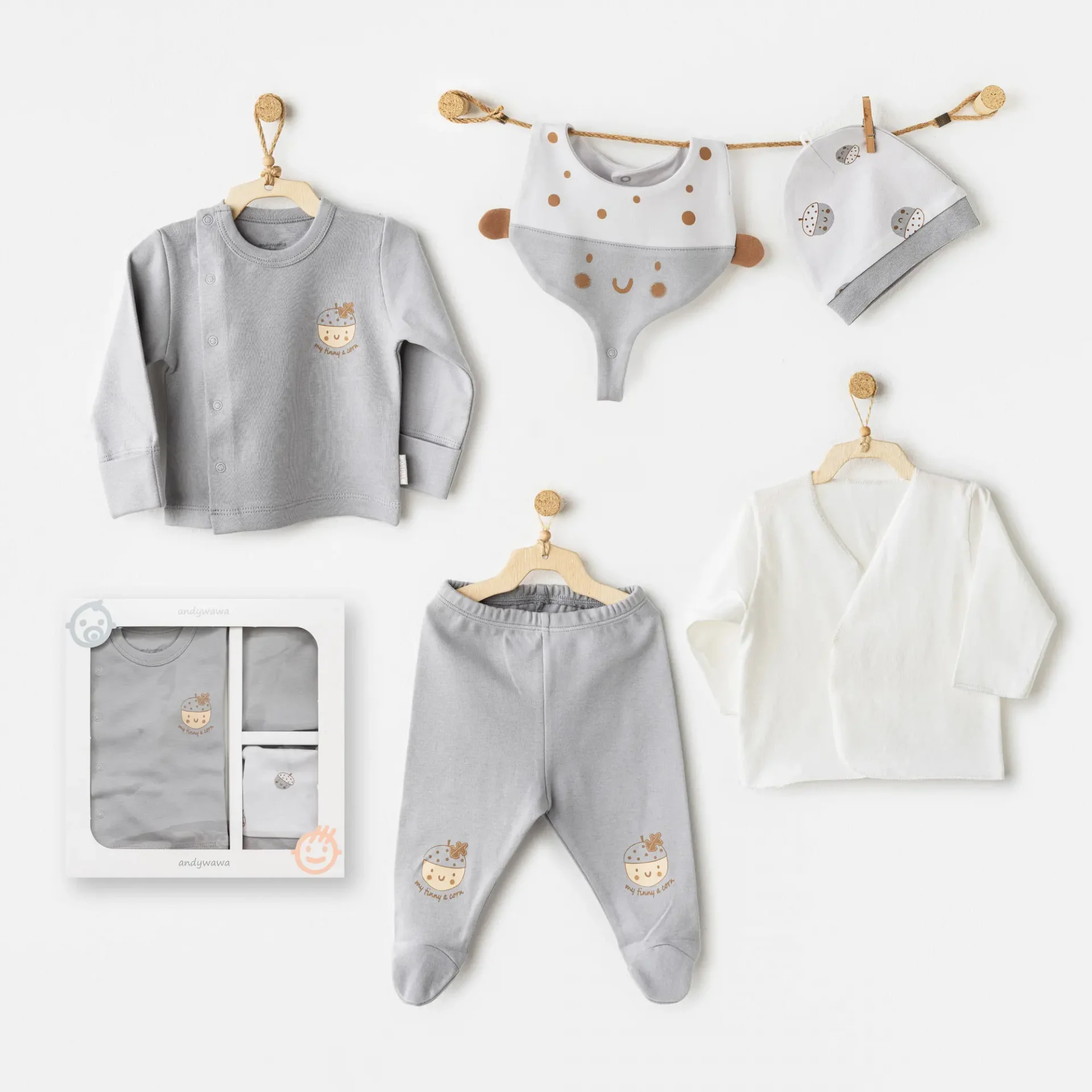 Hello Autumn 5'Li Hastane Çıkışı Grey