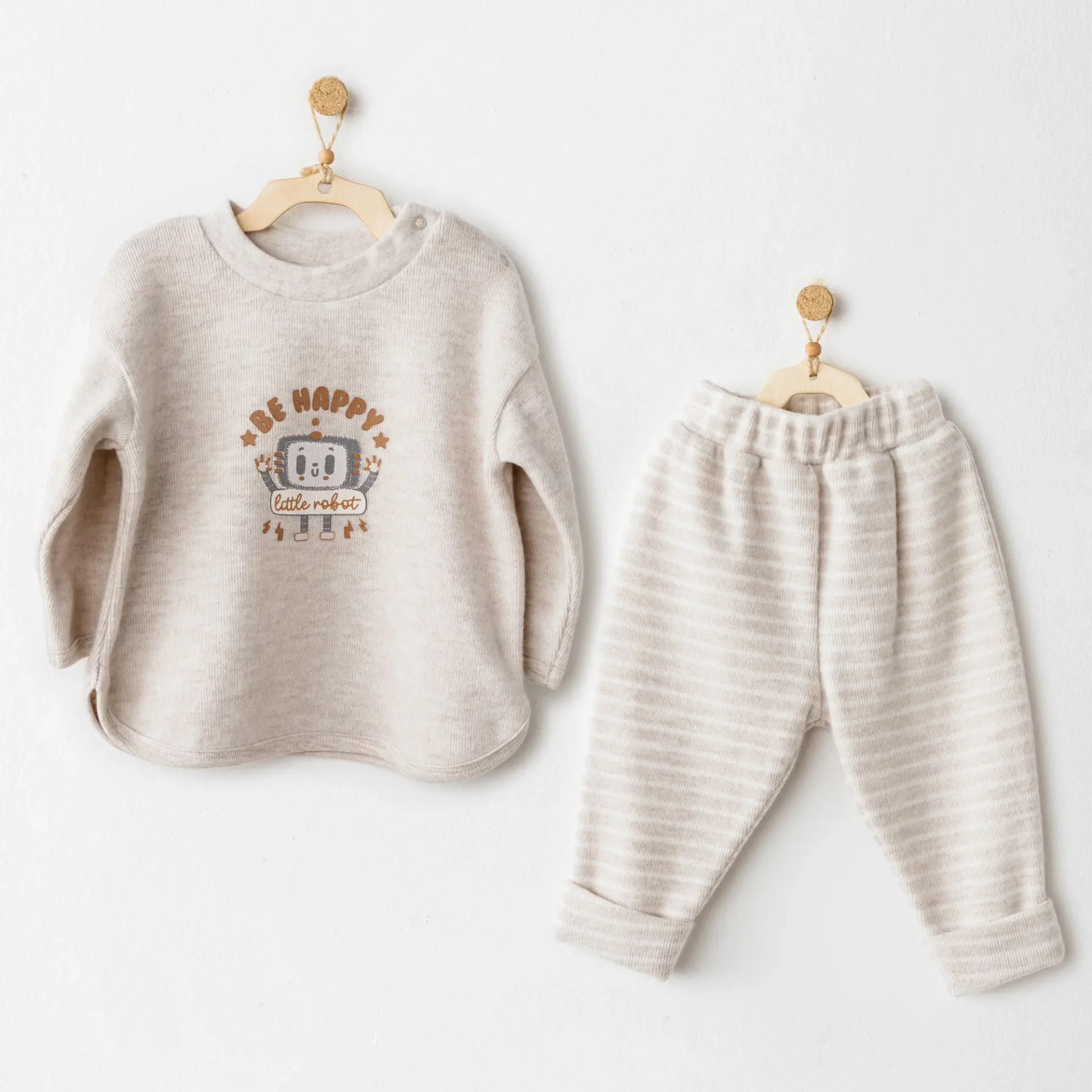 Casual 2'Li Takım Beige