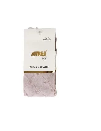 Kalp Kabartmalı Kız Külotlu Çorap