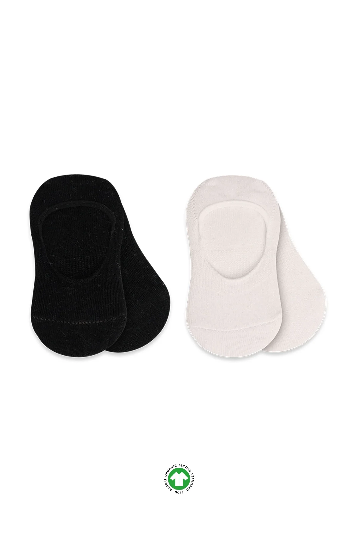 2'Li Penye Babet Silikonlu Basic Çorap 30104 Siyah Ekru 2'Li Penye Babet Silikonlu Basic Çorap 30104 Siyah Ekru