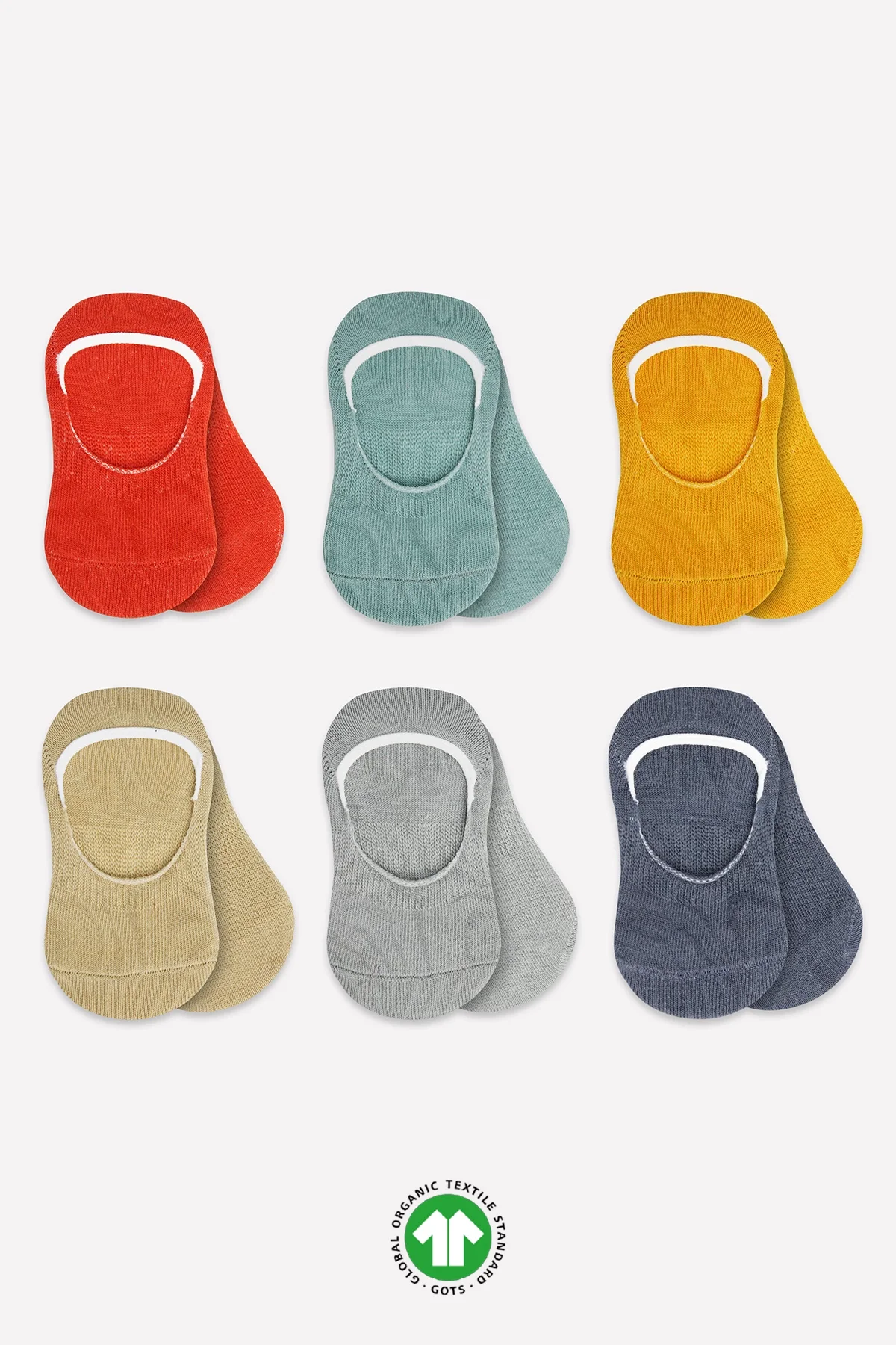 6'Lı Mix Babet Çorap 30101 Kiremit