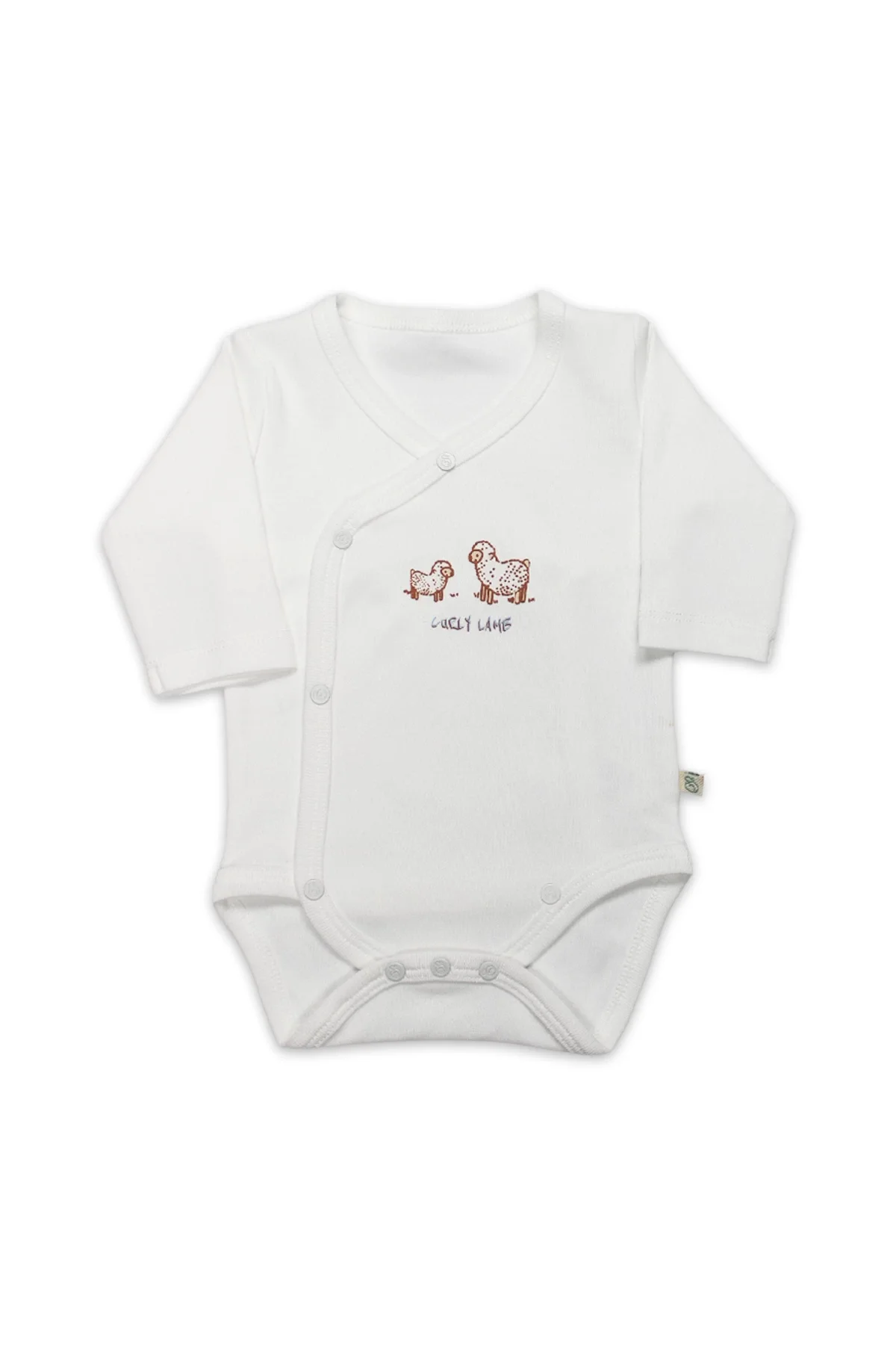 Curly Lamb Uzun Kol Kravuze Body 17111 Bej Mavi Ekru