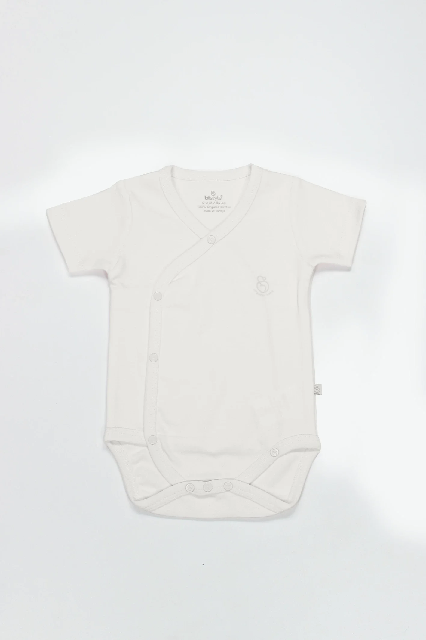 Organik Natural Basic Style Kruvaze Yarım Kol Body Bs17101 Ekru