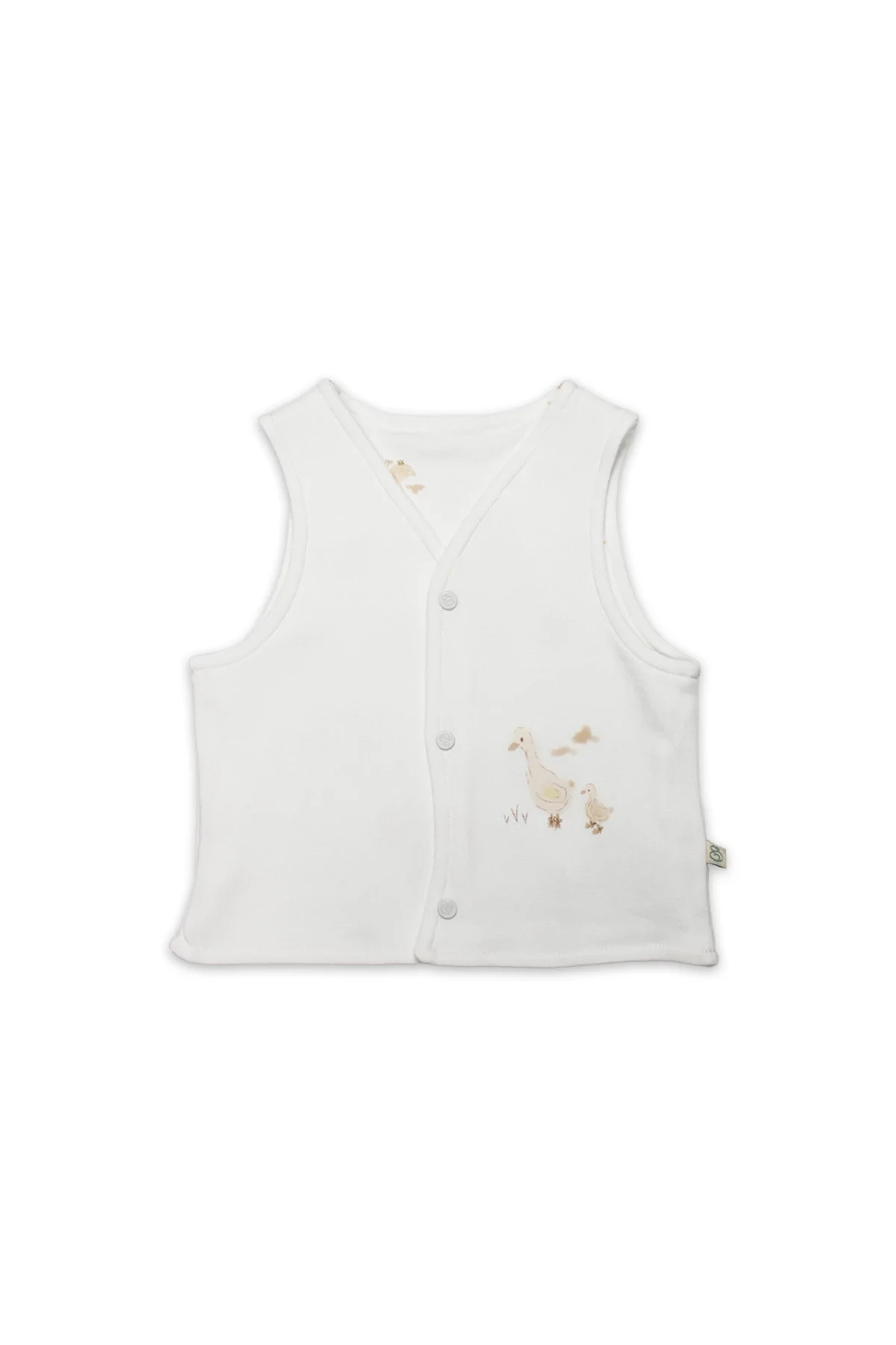 Yelek Çift Taraflı Welcome Duck 18104 Sarı-Ekru