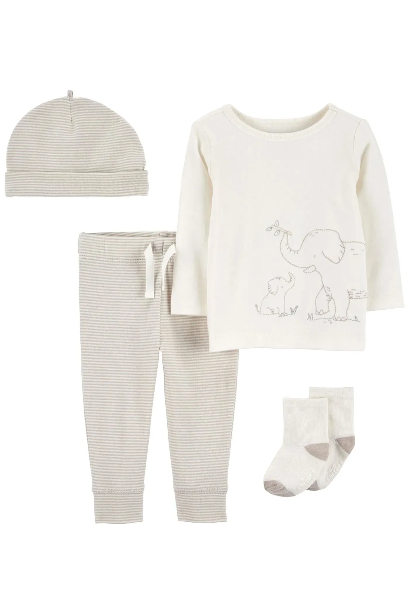 Baby Bottom Top Set 4 Pack Grey