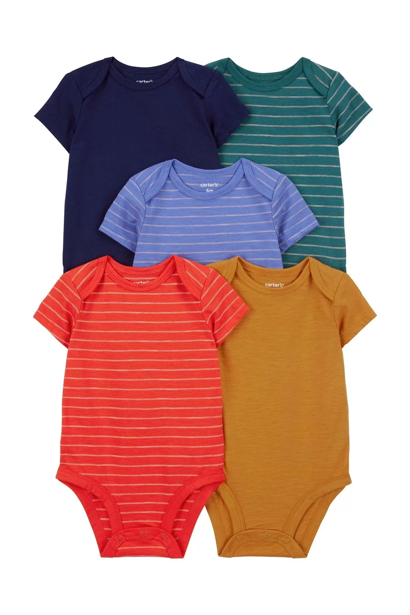 Layette Male Baby 5 Short Sleeve Body Mixed Color