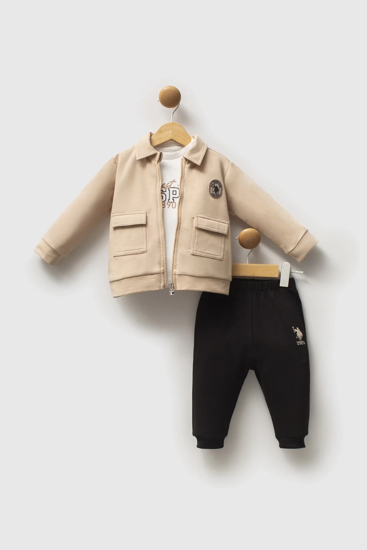 U.s. Polo Assn 3'Lü Takım Usb2549 Bej
