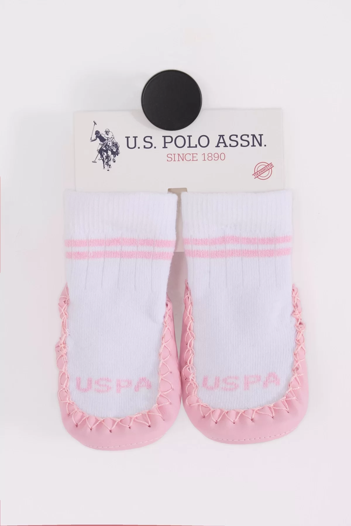 U.s. Polo Assn Çarık Çorap Usb2800 Beyaz-pembe