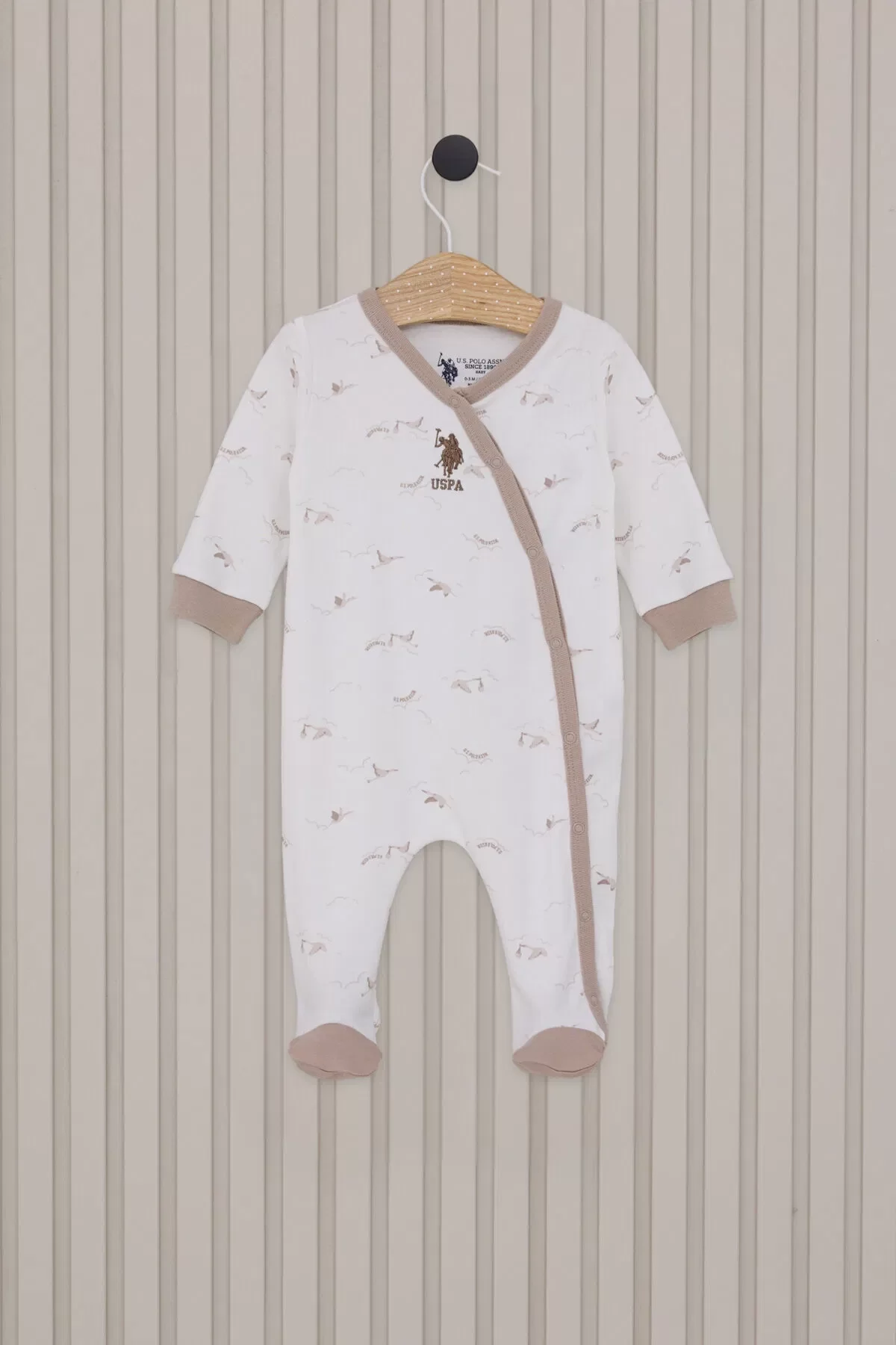 U.s Polo Baby Coverall Usb2019 Cream