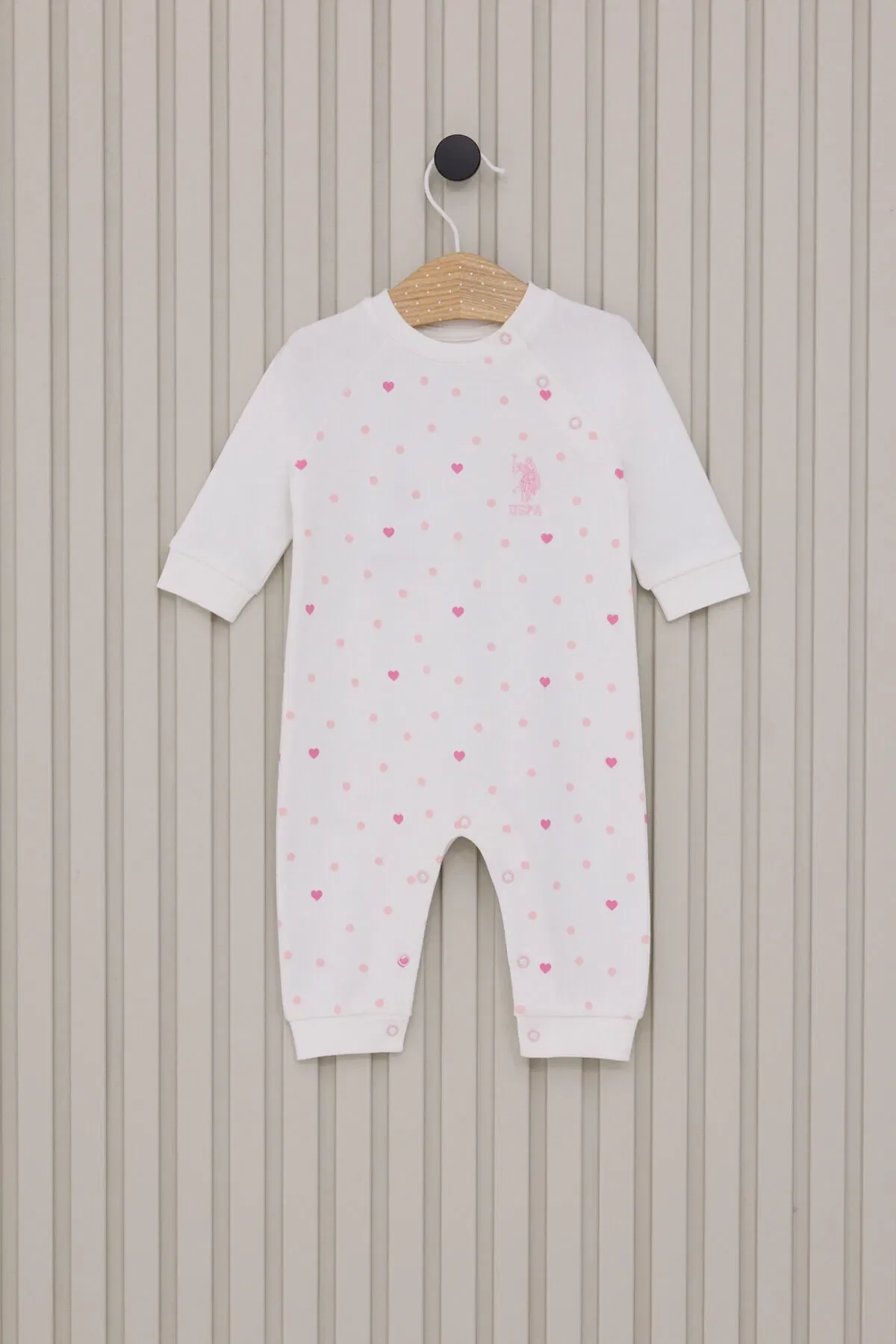 U.s Polo Baby Coverall Usb2105 Cream