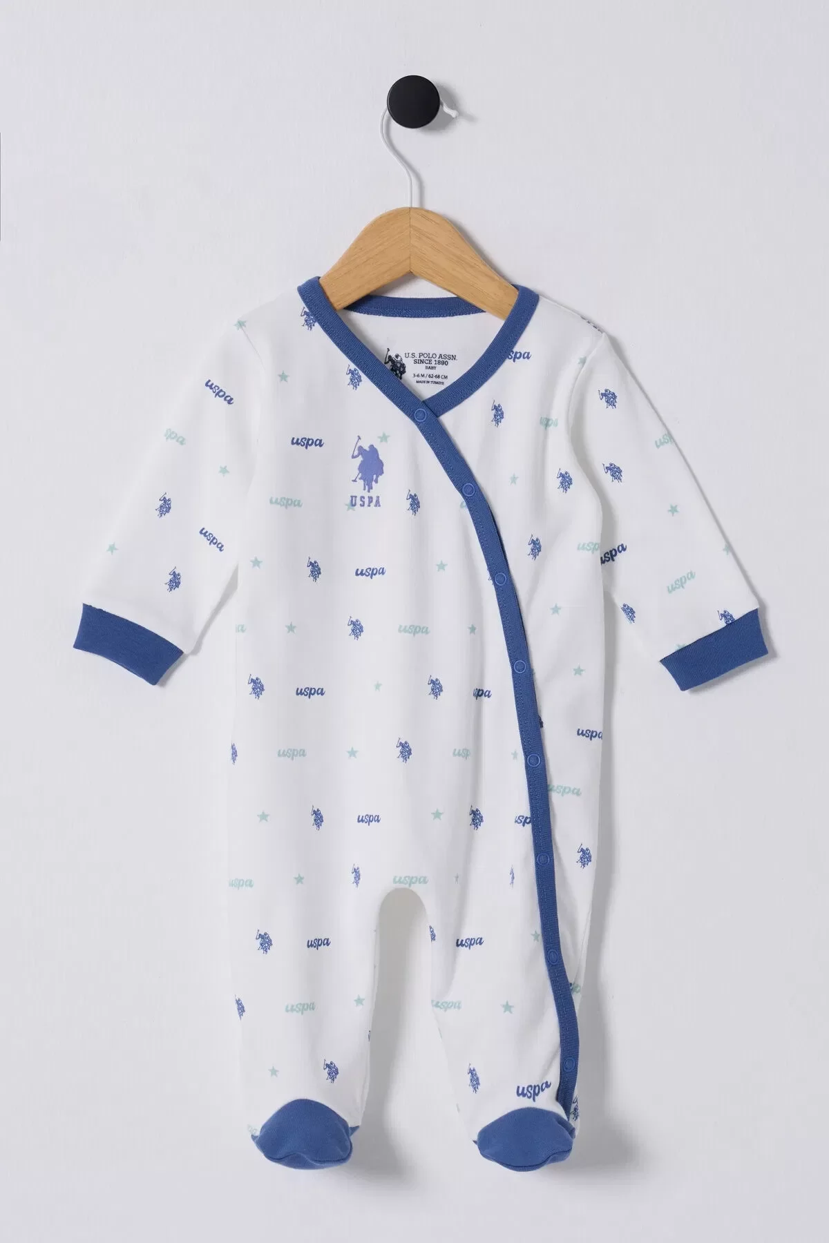 U.s Polo Baby Coverall Usb2248 White