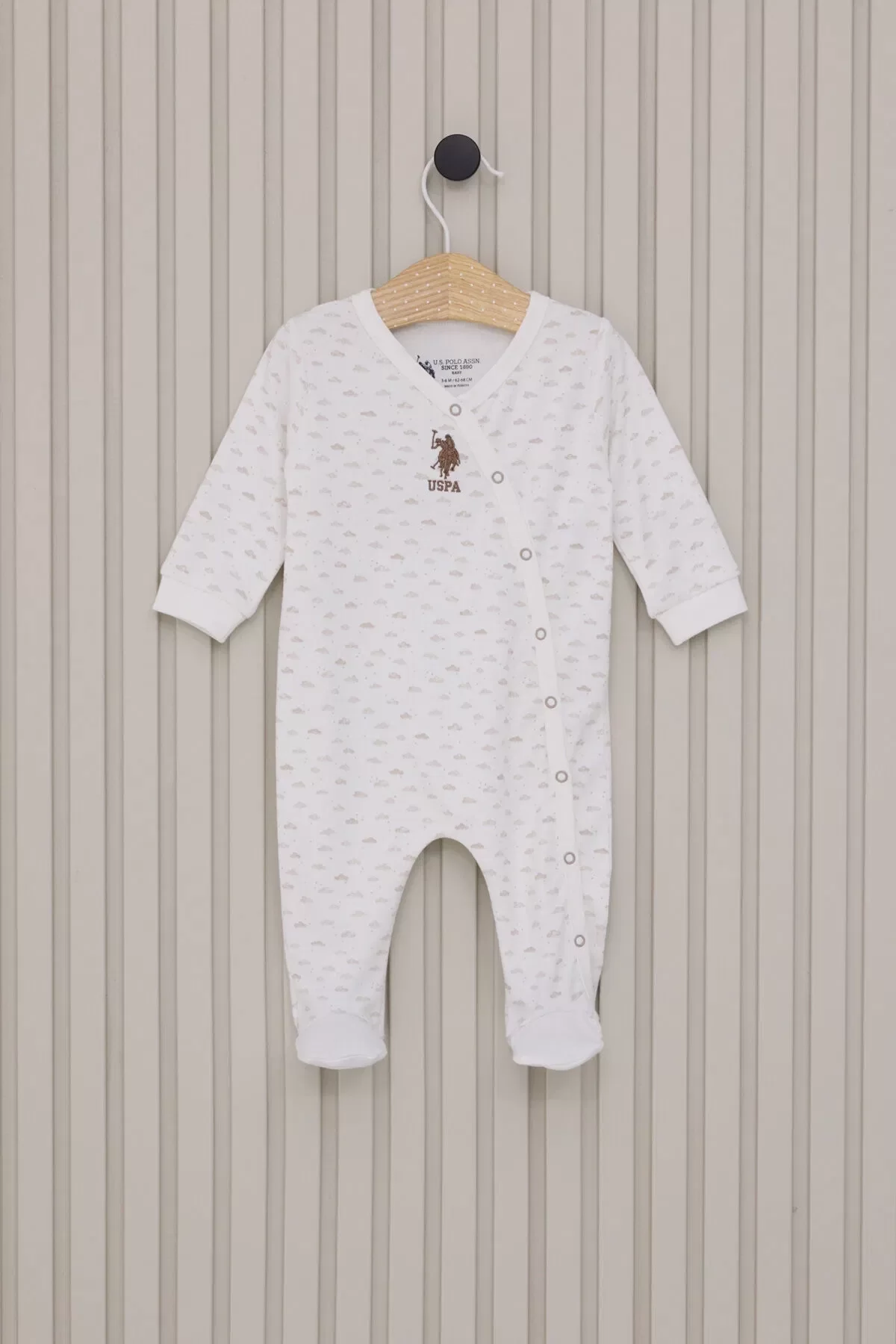 Male Baby Patikli Coverall Cream