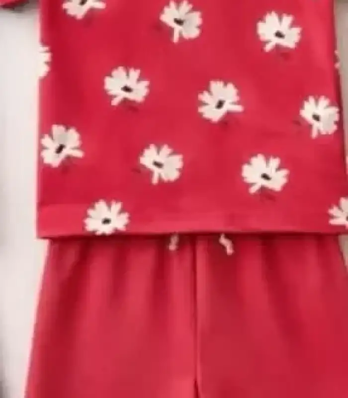2/4 Yaş Papatya Baskılı Bebek Takımı