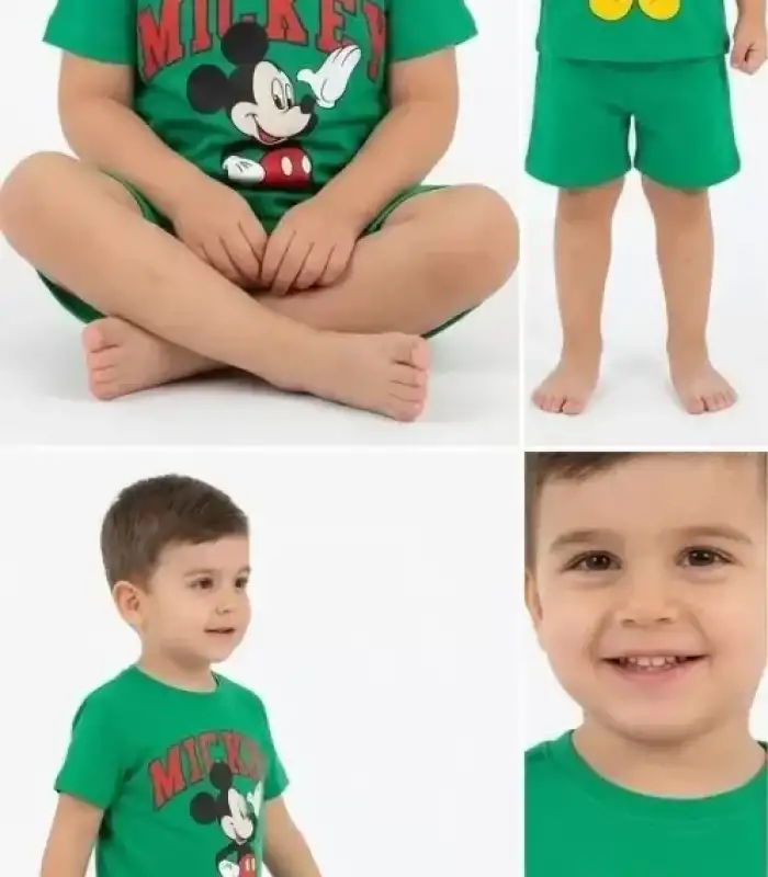 2/5 Yaş Mickey Baskılı Çocuk Takımı