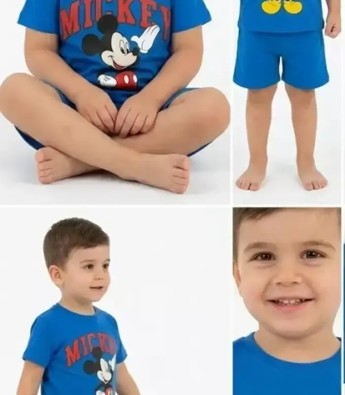 2/5 Yaş Mickey Baskılı Çocuk Takımı