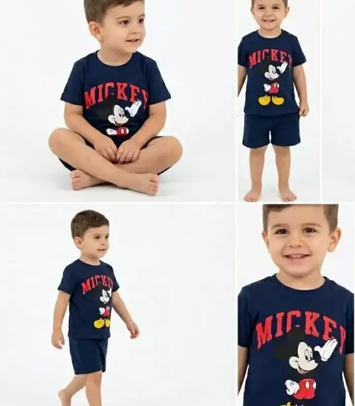 2/5 Yaş Mickey Baskılı Çocuk Takımı