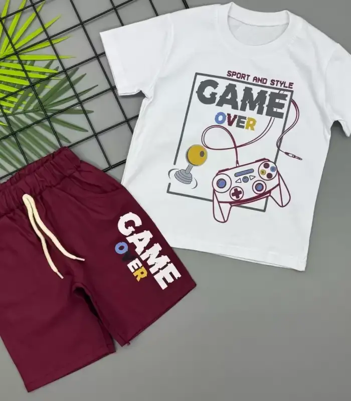 3/5 Yaş Game Over Baskılı Çocuk Takımı