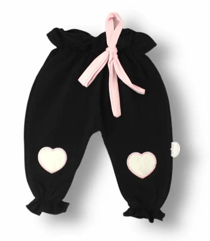 3-6 6-9 9-12 Ay Irmak Tüllü Kalp Nakışlı Uzun Kollu Zıbınlı 2li Kız Bebek Takımı Ekru