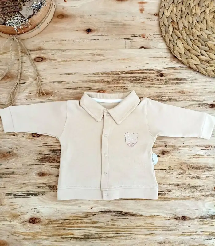 3-6 6-9 9-12 Ay Oyuncaklı Altınbaşak 5li Kız Erkek Bebek Takımı Vizon