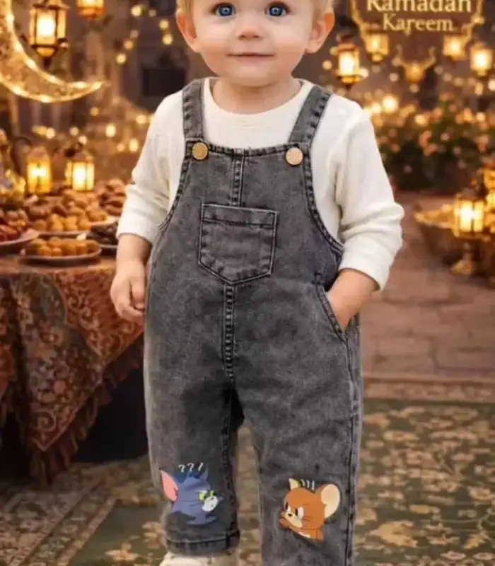 6-18 Ay Badili Kot Salopet Bebek Takımı