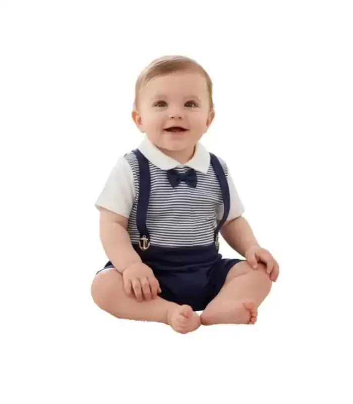 6/18 Ay Denizcik Tek Parça Bebek Tulumu