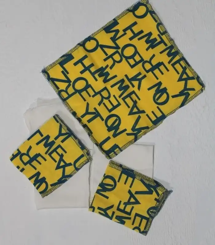 7 Adet Erkek Bebek Ağız Silme Mendili 100% Pamuk