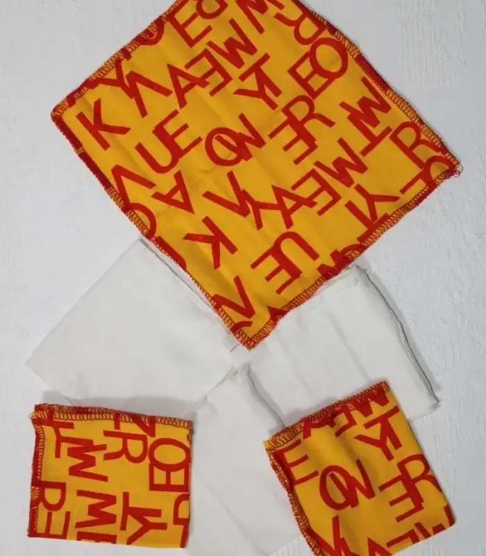 7 Adet Erkek Bebek Ağız Silme Mendili 100% Pamuk