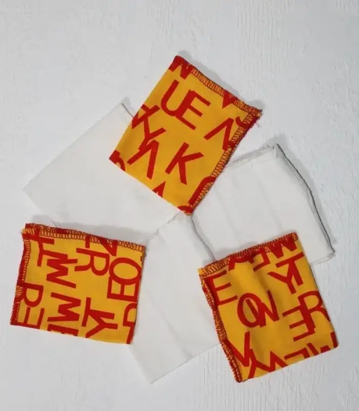 7 Adet Erkek Bebek Ağız Silme Mendili 100% Pamuk