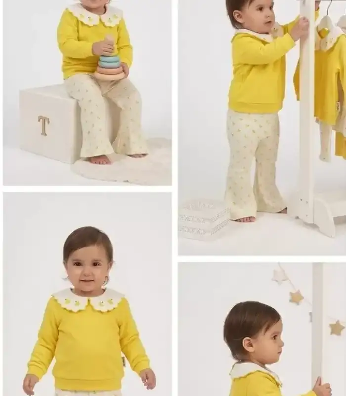 9/24 Ay Piti Kalpli Penye Bebek Takımı