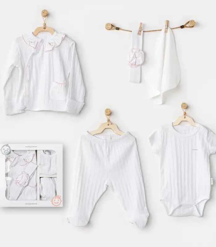 Newborn Have A Nice Day 5Li Hastane Çıkış Seti White