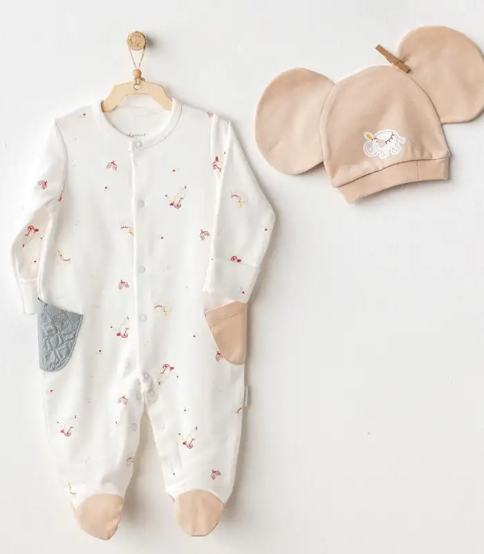 Circur Party Bebek Tulum Takım Set Ekru