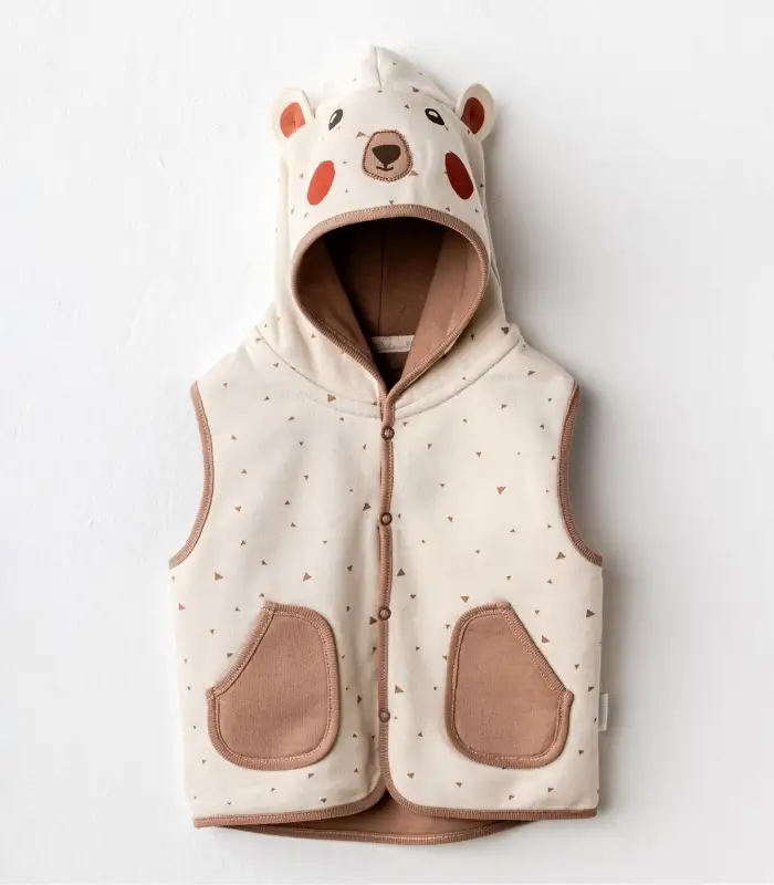 Adventurous Bear Bebe Yelek Beige