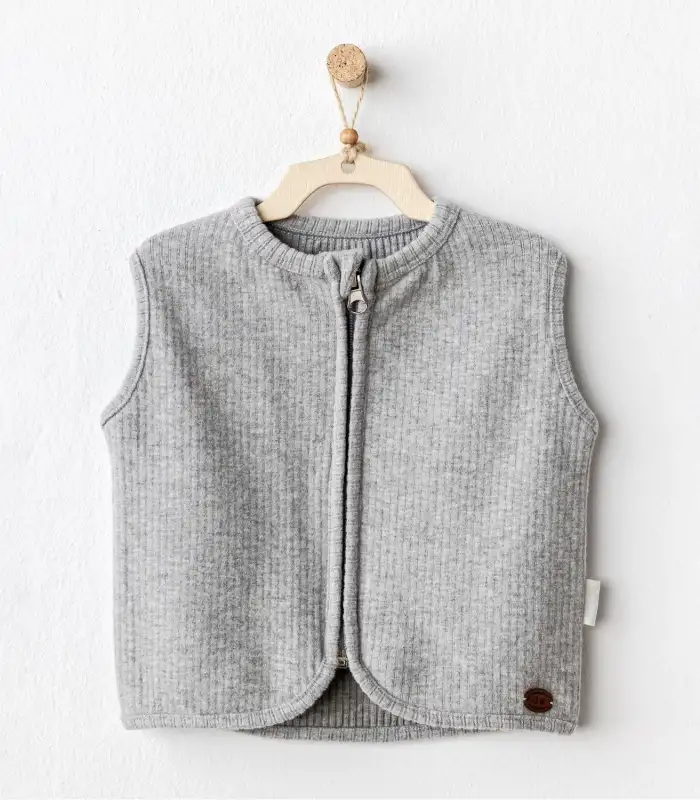 Andywawa AC25208 Basic Bebe Yelek Gri