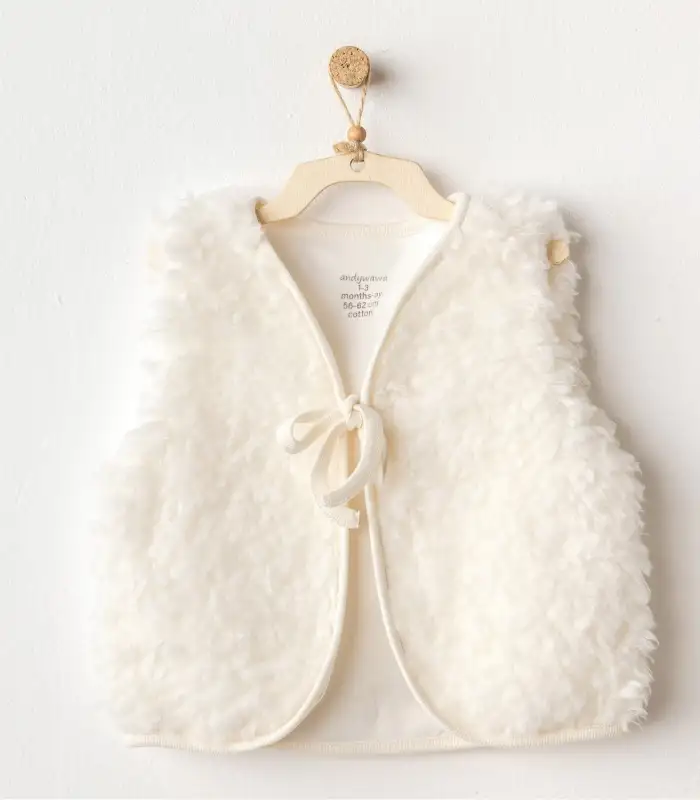 Basic Bebe Yelek Ekru