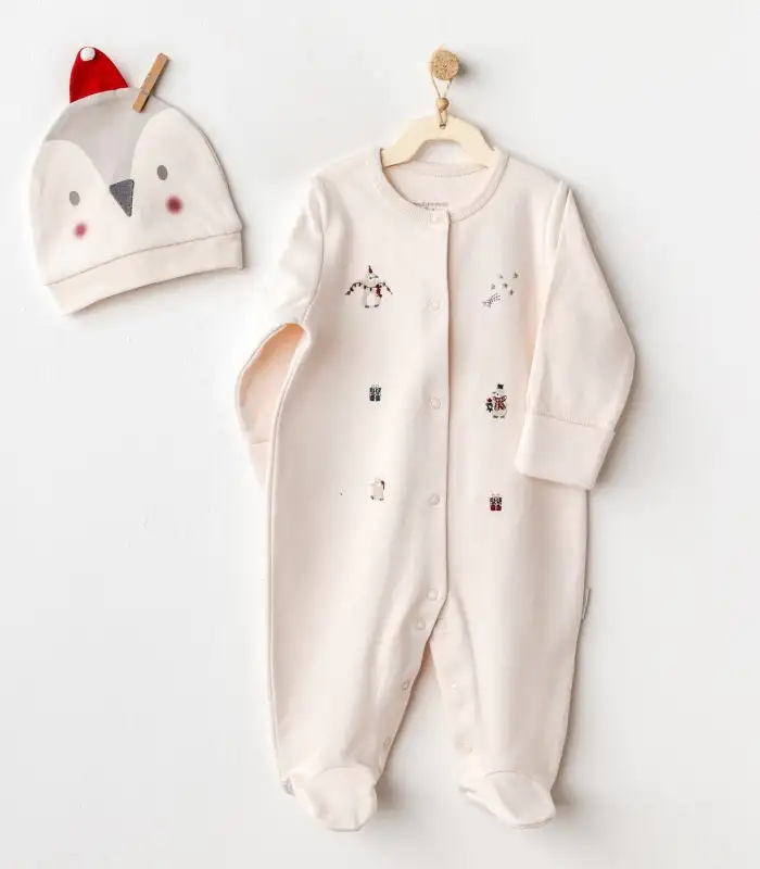 Penguin Bebek Tulum Takım Ekru