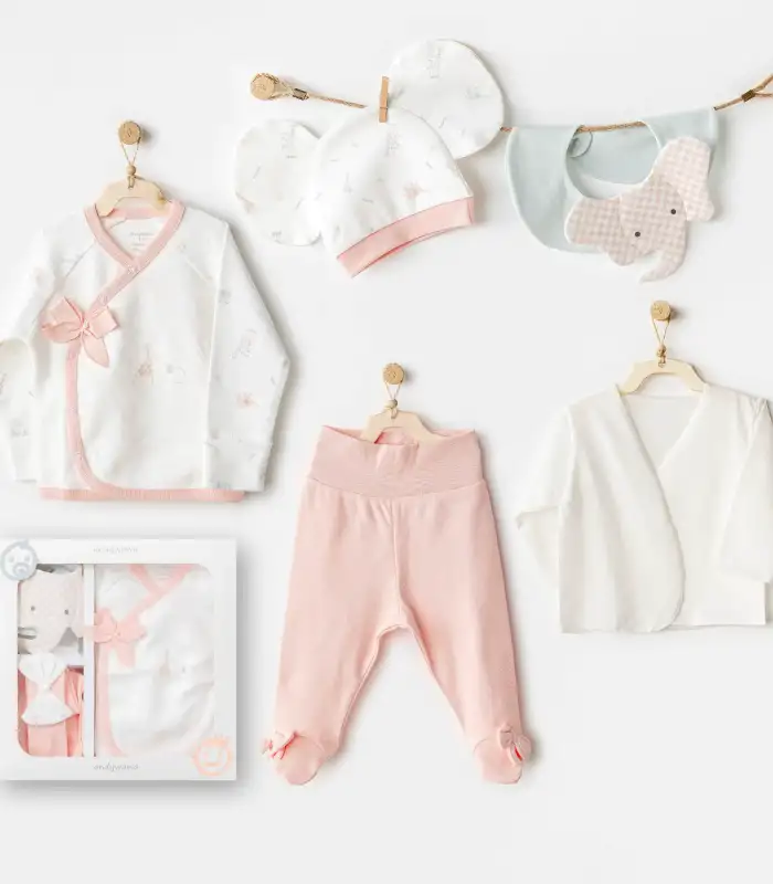 Love Family 5Li Hastane Çıkış Seti Ekru