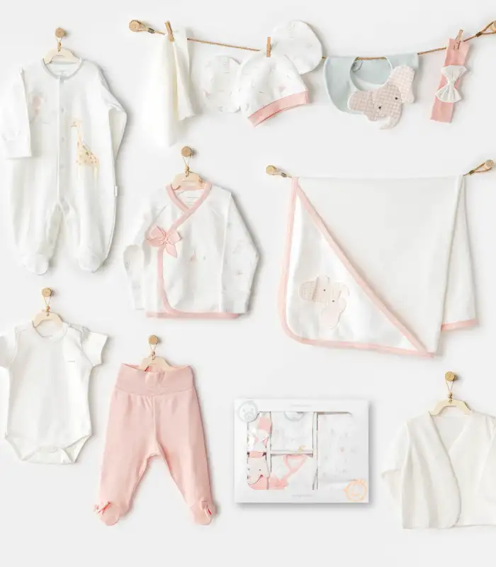 Love Family 10Lu Hastane Çıkış Seti Ekru