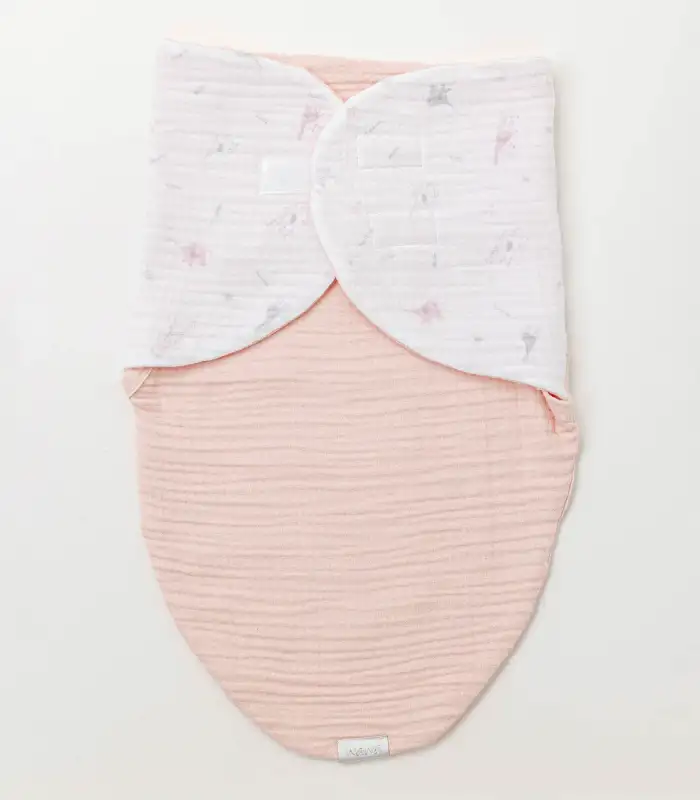 AC25518 Love Family Müslin Bebe Kundak Salmon