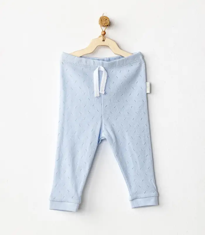 Andywawa AC25556 Pants Jacquard Basic Pantolon Blue